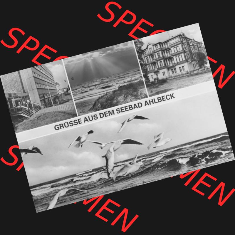 Alte Ansichtskarte der DDR Ahlbeck auf Usedom 1983, FDGB-Erholungsheim Max Kreuziger, An der Ostsee, Kurt Bürger. Digitales Bildmaterial von Ansichtskarten aus der DDR,... Sammlung