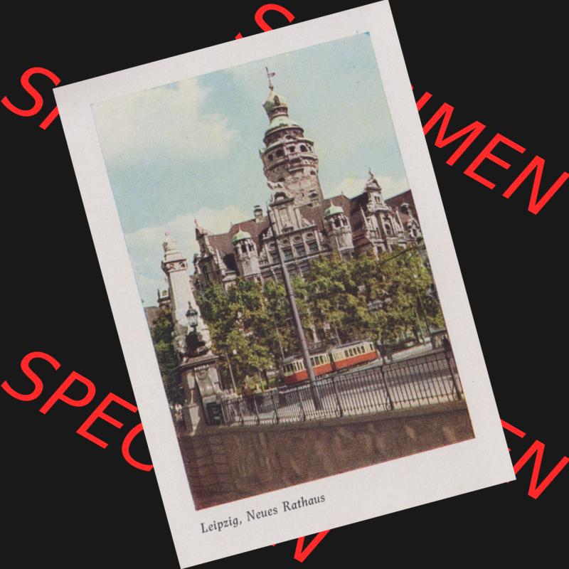 Lithographien Fotos, Heldge-Verlag Köthen/Anhalt Deutschland im farbigen Bild - 50 Heldge-farb-fotos Leipzig, Neues Rathaus. Sammlung von 50 Heldge-farb-fotos des Heldge-Verlages... Sammlung