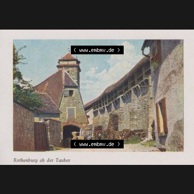 Lithographien Fotos, Heldge-Verlag Köthen/Anhalt Deutschland im farbigen Bild - 50 Heldge-farb-fotos Rothenburg ob der Tauber II. Sammlung von 50 Heldge-farb-fotos des Heldge-Verlages... Sammlung