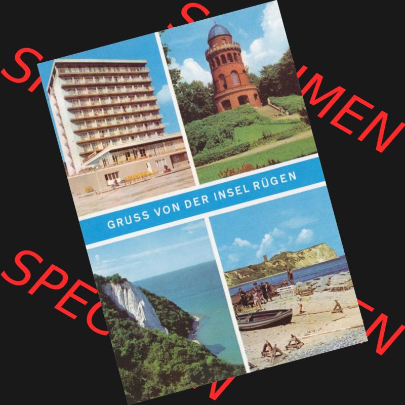 Ansichtskarte Walter Werner Verlag KG Markkleeberg - Leipzig DDR Bezirk Rostock der 1970er Jahre, 1970, Farbgrußkarte, Rügen-Hotel, Bergen auf Rügen Rugardturm,... Sammlung