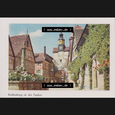 Lithographien Fotos, Heldge-Verlag Köthen/Anhalt Deutschland im farbigen Bild - 50 Heldge-farb-fotos Rothenburg ob der Tauber III. Sammlung von 50 Heldge-farb-fotos des Heldge-Verlages... Sammlung