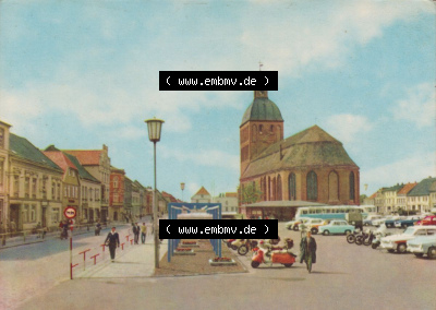 Heldge-Verlag Köthen/Anhalt DDR Bezirk Rostock 1960er Jahre, 1964, Lithografie Ribnitz-Damgarten, Karl-Marx-Platz, zum herunterladen... Sammlung