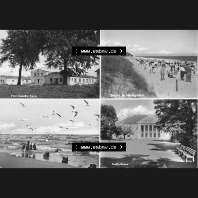 Alte Ansichtskarte DDR Bezirk Rostock, Kreis Wolgast, Seebad Heringsdorf 1971, Handwerkerheim, Strand von Heringsdorf, Kulturhaus, Dick-Foto-Verlag 9934 Erlbach i.... Sammlung