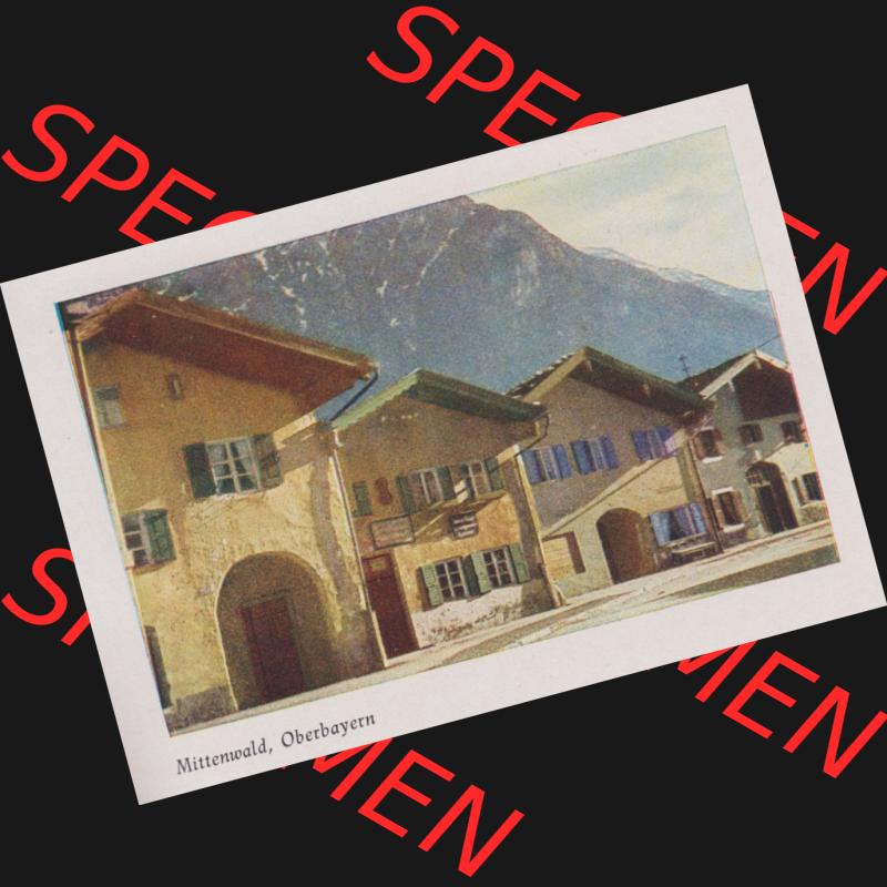 Lithographien Fotos, Heldge-Verlag Köthen/Anhalt Deutschland im farbigen Bild - 50 Heldge-farb-fotos Mittenwald, Oberbayern I. Sammlung von 50 Heldge-farb-fotos des Heldge-Verlages... Sammlung