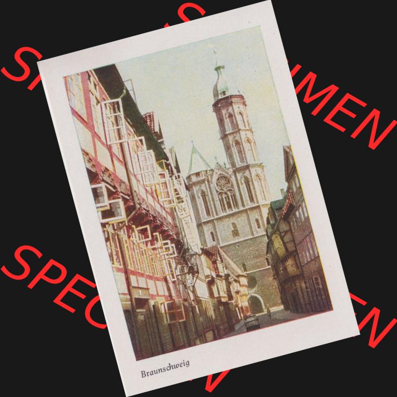 Lithographien Fotos, Heldge-Verlag Köthen/Anhalt Deutschland im farbigen Bild - 50 Heldge-farb-fotos Braunschweig. Sammlung von 50 Heldge-farb-fotos des Heldge-Verlages Köthen... Sammlung