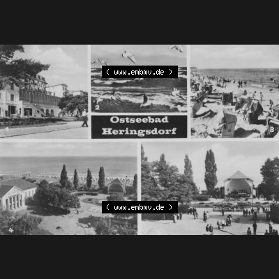 Alte Ansichtskarte DDR Bezirk Rostock, Kreis Wolgast, Seebad Heringsdorf 1971, Möwen am Strand, Kulturhaus, Verlag Felix Setecki Berlin. Digitales Bildmaterial... Sammlung