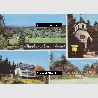 Ansichtskarte Erhard Neubert KG - Karl-Marx-Stadt DDR gemischte Ansichtskarten Sammlung mit 4-Bildkarten der DDR Bezirke 1970er Jahre, 1971, Oberbärenburg im Erzgebirge, Waldkapelle,... Sammlung
