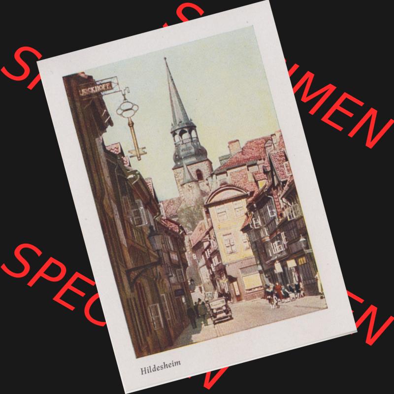 Lithographien Fotos, Heldge-Verlag Köthen/Anhalt Deutschland im farbigen Bild - 50 Heldge-farb-fotos Hildesheim. Sammlung von 50 Heldge-farb-fotos des Heldge-Verlages Köthen... Sammlung