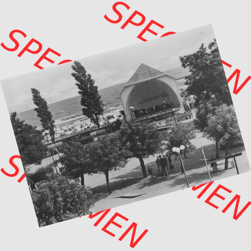 Ansichtskarte mit Ansicht Ostseebad Heringsdorf 1959, Konzert-Pavillon. Alte Ansichtskarte der DDR Bezirk Rostock, Kreis Bad Wolgast, Ostseebad Heringsdorf im online Katalog für... Sammlung