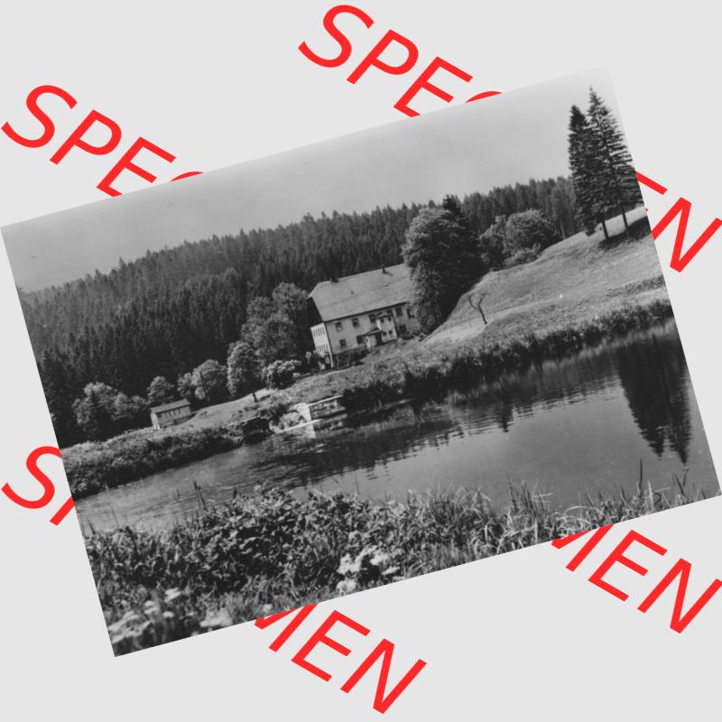 Ansichtskarte Planet-Verlag Berlin Sammlung der DDR in s/w - Schwarzweiß der 1970er Jahre, 1974, Sayda im Erzgebirge, Marteigrund - Martermühle. Digitales Bildmaterial... Sammlung