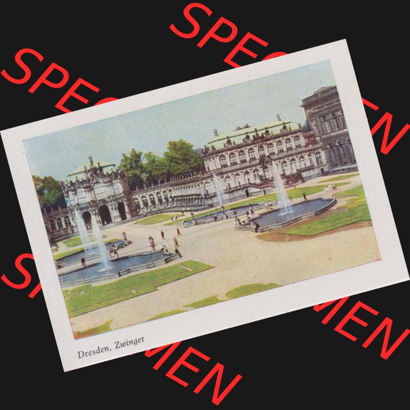 Lithographien Fotos, Heldge-Verlag Köthen/Anhalt Deutschland im farbigen Bild - 50 Heldge-farb-fotos Dresden, Zwinger II. Sammlung von 50 Heldge-farb-fotos des Heldge-Verlages... Sammlung