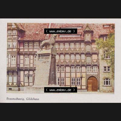 Lithographien Fotos, Heldge-Verlag Köthen/Anhalt Deutschland im farbigen Bild - 50 Heldge-farb-fotos Braunschweig, Gildehaus. Sammlung von 50 Heldge-farb-fotos des Heldge-Verlages... Sammlung
