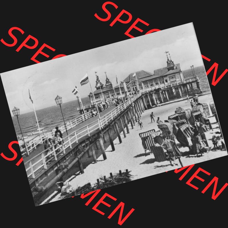 Alte Ansichtskarte der DDR Ahlbeck auf Usedom 1967, Seebrücke Ahlbeck, Gebrüder Garloff KG - Magdeburg. Digitales Bildmaterial von Ansichtskarten aus der DDR, der Deutschen... Sammlung