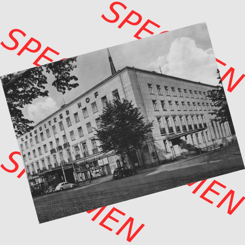 Ansichtskarte Foto-Ansicht DDR, Stadt Karl-Marx-Stadt 1980, Einbildkarte Cemnitzer Hof in Karl-Marx-Stadt. Digitales Bildmaterial von Ansichtskarten aus der DDR, der Deutschen... Sammlung