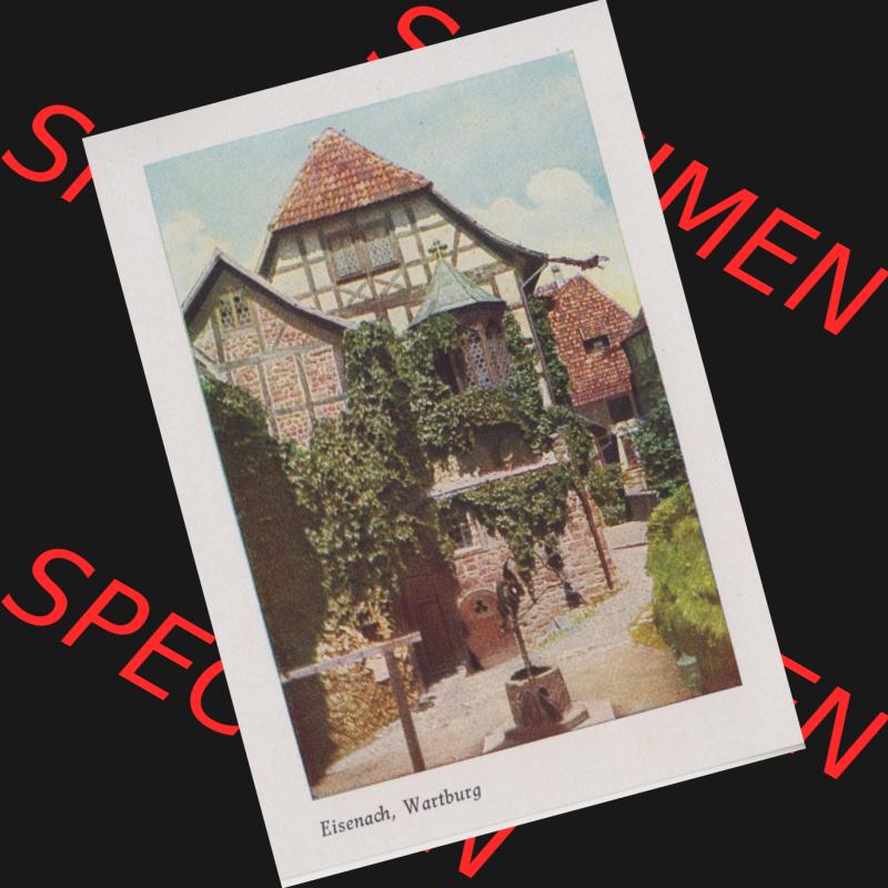 Lithographien Fotos, Heldge-Verlag Köthen/Anhalt Deutschland im farbigen Bild - 50 Heldge-farb-fotos Eisenach, Wartburg. Sammlung von 50 Heldge-farb-fotos des Heldge-Verlages... Sammlung