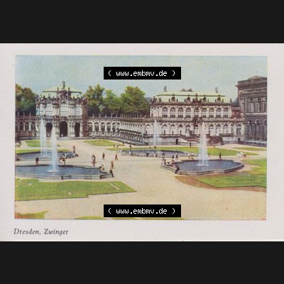 Lithographien Fotos, Heldge-Verlag Köthen/Anhalt Deutschland im farbigen Bild - 50 Heldge-farb-fotos Dresden, Zwinger II. Sammlung von 50 Heldge-farb-fotos des Heldge-Verlages... Sammlung