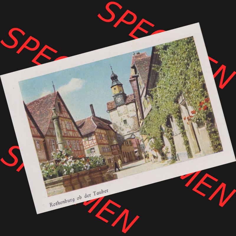 Lithographien Fotos, Heldge-Verlag Köthen/Anhalt Deutschland im farbigen Bild - 50 Heldge-farb-fotos Rothenburg ob der Tauber III. Sammlung von 50 Heldge-farb-fotos des Heldge-Verlages... Sammlung
