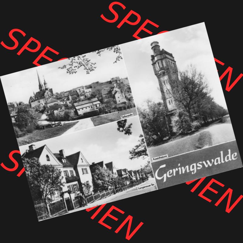 Ansichtskarte Erhard Neubert KG - Karl-Marx-Stadt DDR gemischte Ansichtskarten Sammlung mit 3-Bildkarten der DDR Bezirke 1960er Jahre, 1969, Geringswalde mit Teilansicht, Aussichtsturm,... Sammlung