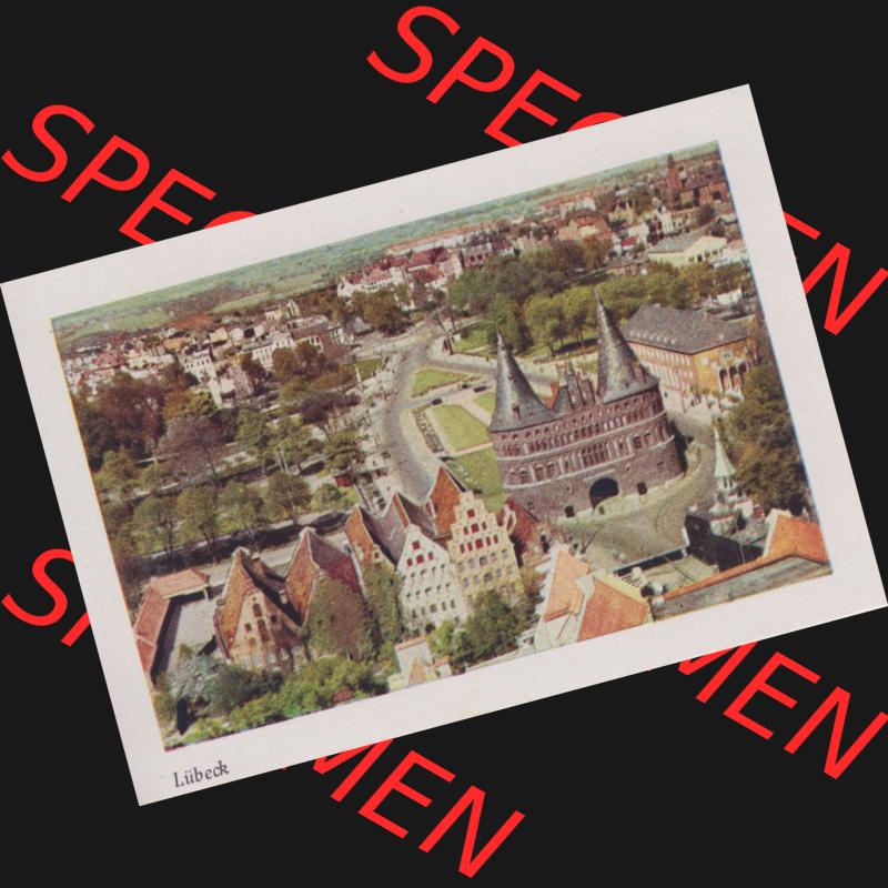 Lithographien Fotos, Heldge-Verlag Köthen/Anhalt Deutschland im farbigen Bild - 50 Heldge-farb-fotos Lübeck. Sammlung von 50 Heldge-farb-fotos des Heldge-Verlages Köthen... Sammlung