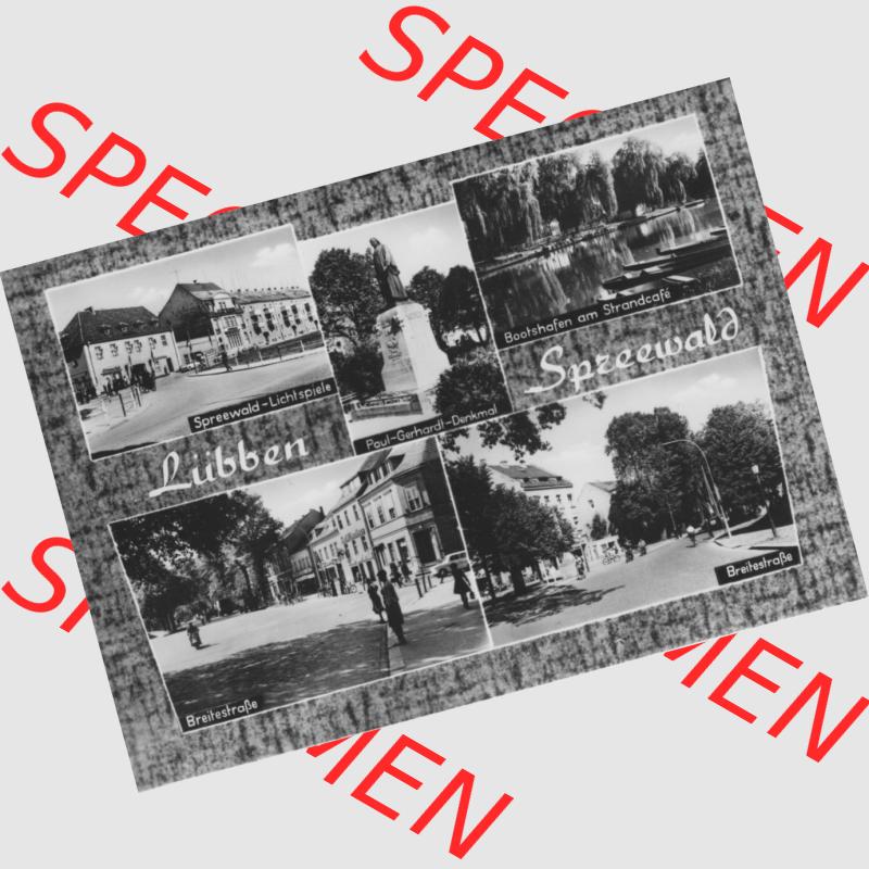 Ansichtskarte Erhard Neubert KG - Karl-Marx-Stadt DDR gemischte Ansichtskarten Sammlung mit 5-Bildkarten der DDR 1970er Jahre, 1975, Lübben im Spreewald - Lichtspiele, Bootshafen,... Sammlung