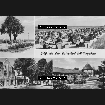 Ansichtskarte Planet-Verlag Berlin Sammlung der DDR in s/w - Schwarzweiß der 1970er Jahre, 1974, Grußkarte, Mehrbildkarte, Gruß aus dem Ostseebad Kühlungsborn.... Sammlung