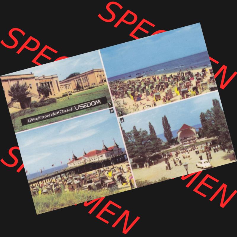 Ansichtskarte Heldge-Verlag Köthen/Anhalt DDR Bezirk Rostock 1960er Jahre, 1968, Lithografie Insel Usedom, Zinnowitz, Seebad Ahlbeck, Bansin und Heringsdorf.... Sammlung