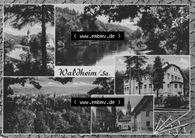 Erhard Neubert KG - Karl-Marx-Stadt, 5-Bildkarten der DDR 1970er Jahre, 1975, Waldheim in Sachsen, zum herunterladen freigegeben Sammlung