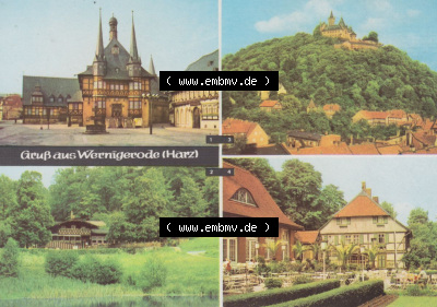 Heldge-Verlag Köthen/Anhalt DDR im Harz 1970er Jahre, 1970, Gruß aus Wernigerode (Harz), Rathaus und HO-Hotel Gotisches Haus,... Sammlung