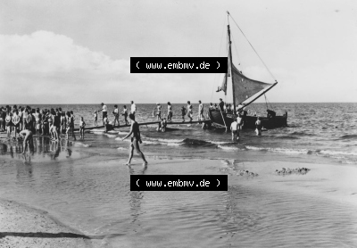 Ansicht Ostseebad Heringsdorf 1974, Am Heringsdorfer Strand Sammlung