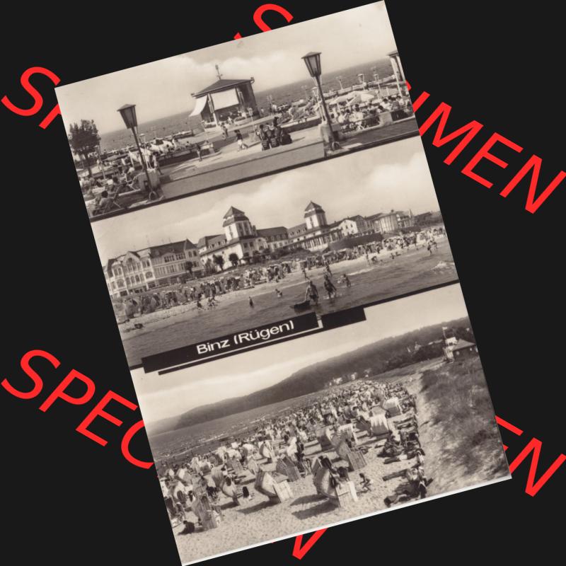 Ansichtskarte Heldge-Verlag Köthen/Anhalt DDR Bezirk Rostock 1970er Jahre, 1970, Binz (Rügen) Schwarzweiß. Gemischte Sammlung Bezirk Rostock zu DDR-Zeiten... Sammlung