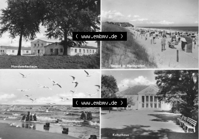 Seebad Heringsdorf 1971, Handwerkerheim, Strand von Heringsdorf, Kulturhaus, Dick-Foto-Verlag 9934 Erlbach i. Vogtland, zum herunterladen... Sammlung