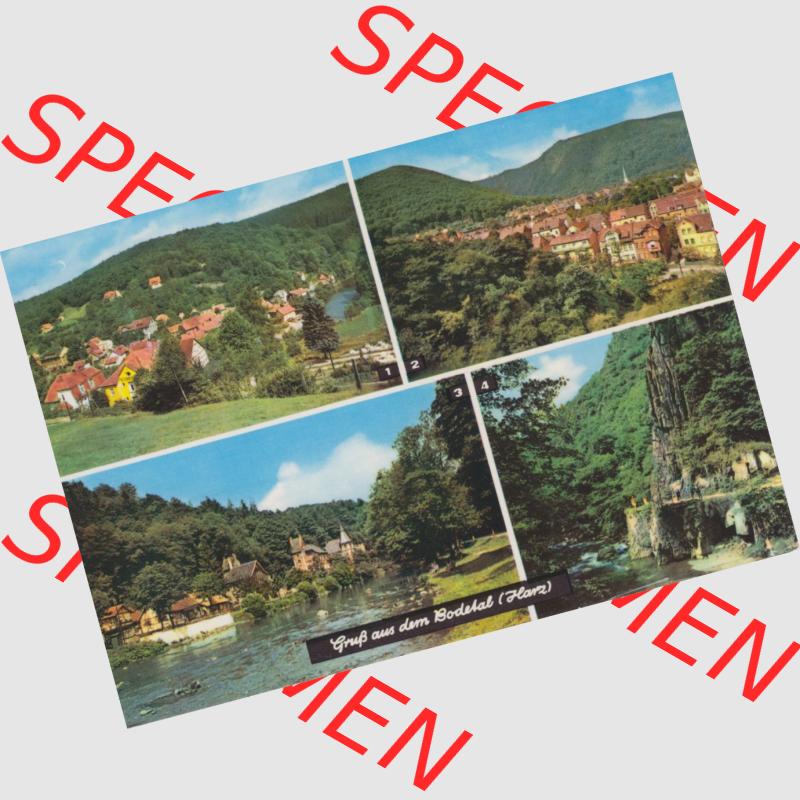 Ansichtskarte Heldge-Farbfotoverlag Köthen/Anhalt DDR gemischte Ansichtskarten Sammlung mit 4-Bild Mehrbildkarten der DDR Bezirke der 1970er Jahre, 1970, Grußkarte, Gruß... Sammlung