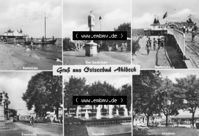 Ansichtskarte der DDR Ahlbeck auf Usedom 1974, Grußkarte, Foto und Kunstverlag Bruno Scholz, 8705 Ebersbach, Verlags-Nr, 3104,... Sammlung