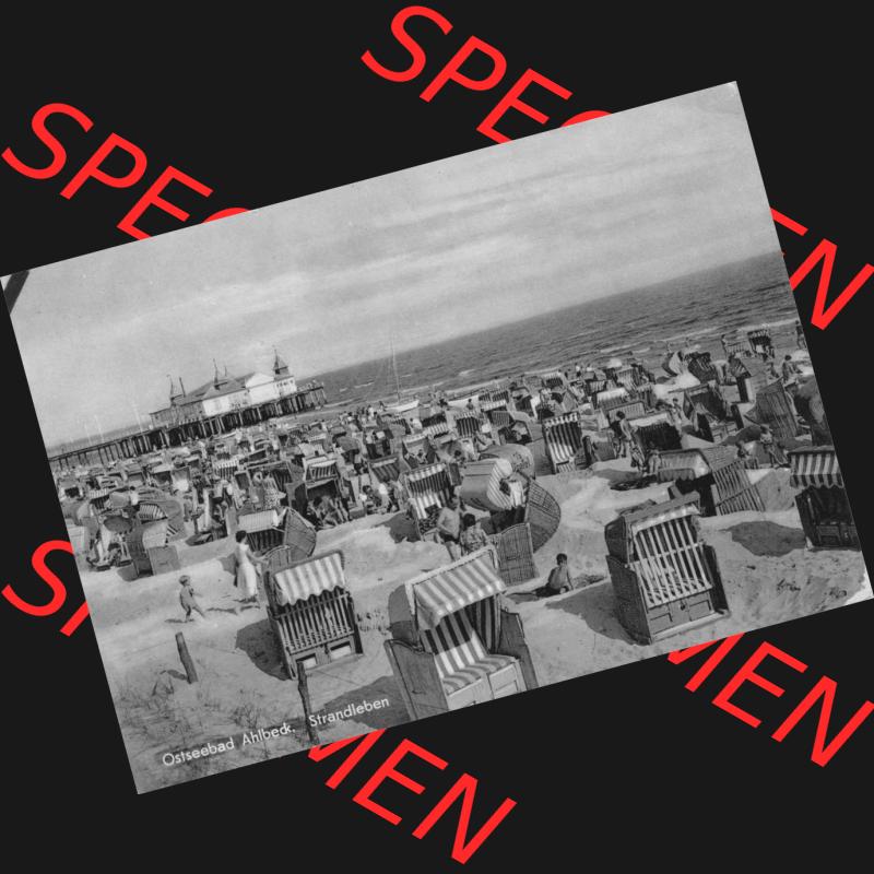 Alte Ansichtskarte der DDR Ahlbeck auf Usedom 1973, Grußkarte Strandleben, Foto und Kunstverlag Bruno Scholz, 8705 Ebersbach, Verlags-Nr, 3104. Digitales Bildmaterial... Sammlung