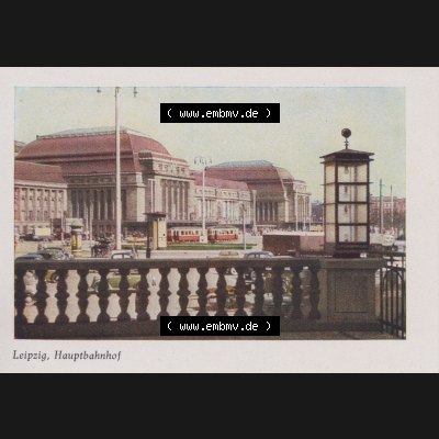 Lithographien Fotos, Heldge-Verlag Köthen/Anhalt Deutschland im farbigen Bild - 50 Heldge-farb-fotos Leipzig, Hauptbahnhof. Sammlung von 50 Heldge-farb-fotos des Heldge-Verlages... Sammlung