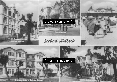 Ansichtskarte der DDR Ahlbeck auf Usedom 1979, Seebad Ahlbeck auf Usedom, zum herunterladen freigegeben Sammlung