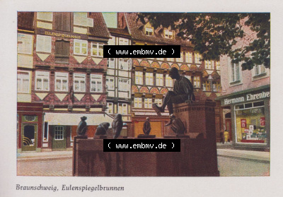 Heldge-Verlag Köthen/Anhalt Deutschland im farbigen Bild - 50 Heldge-farb-fotos Braunschweig, Eulenspiegelbrunnen, zum herunterladen... Sammlung