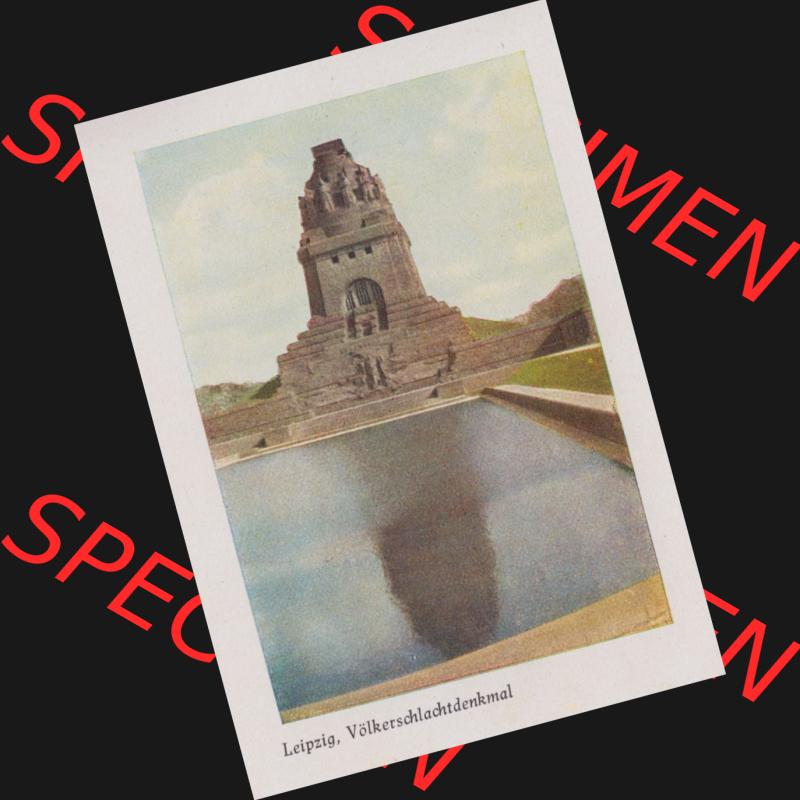 Lithographien Fotos, Heldge-Verlag Köthen/Anhalt Deutschland im farbigen Bild - 50 Heldge-farb-fotos Leipzig, Völkerschachtdenkmal. Sammlung von 50 Heldge-farb-fotos des... Sammlung