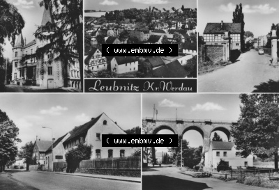 Erhard Neubert KG - Karl-Marx-Stadt, 5-Bildkarten der DDR 1970er Jahre, 1971, 5 Ansichten von Leubnitz im Kreis Werdau, zum herunterladen... Sammlung