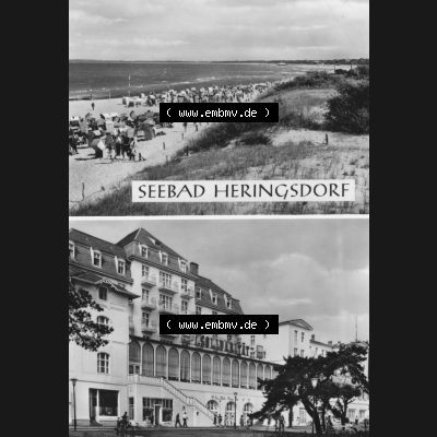 Alte Ansichtskarte DDR Bezirk Rostock, Kreis Wolgast, Seebad Heringsdorf 1975, FDGB-Erholungsheim Solidarität, Planet-Verlag Berlin. Digitales Bildmaterial von Ansichtskarten... Sammlung