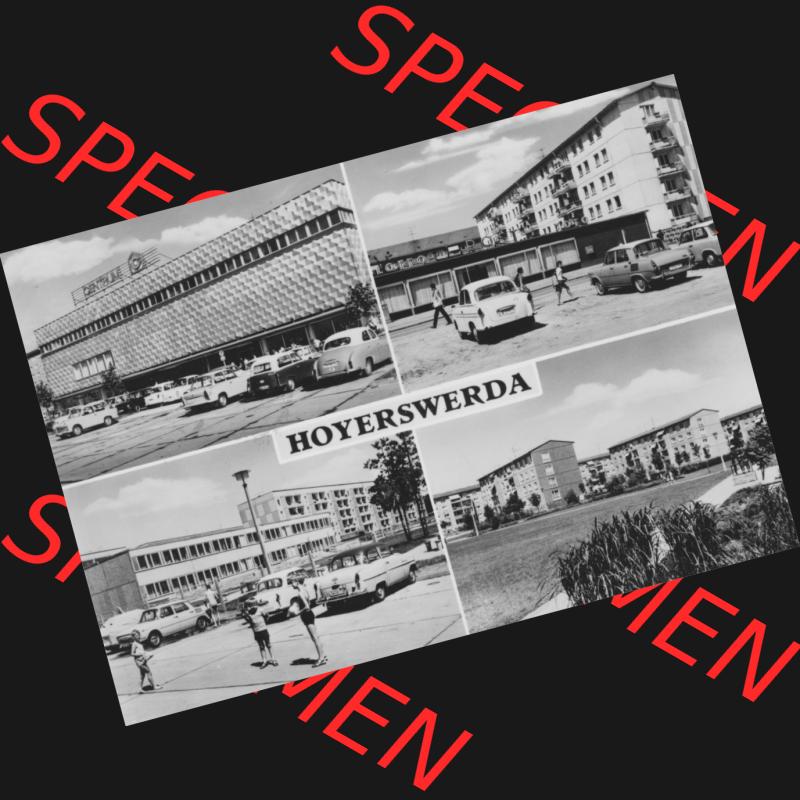 Ansichtskarte Planet-Verlag Berlin Sammlung der DDR in s/w - Schwarzweiß der 1970er Jahre, 1973, Hoyerswerda Mehrbildkarte in der DDR. Digitales Bildmaterial von Ansichtskarten... Sammlung