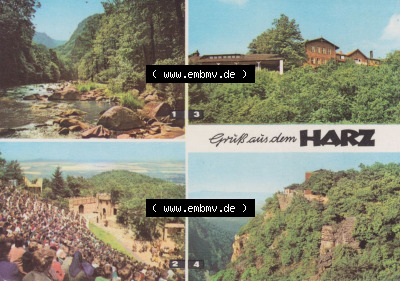 Heldge-Verlag Köthen/Anhalt DDR im Harz 1970er Jahre, 1971, Gruß aus dem Harz, Mehrbildkarte, Bodetal, Hexentanzplatz, Harzer... Sammlung