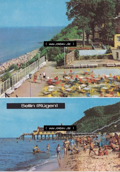 Heldge-Verlag Köthen/Anhalt DDR Bezirk Rostock 1960er Jahre, 1969, Zwei Farbfotos, Sellin (Rügen) der DDR, zum herunterladen... Sammlung
