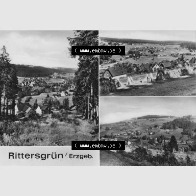Ansichtskarte Erhard Neubert KG - Karl-Marx-Stadt DDR gemischte Ansichtskarten Sammlung mit 3-Bildkarten der DDR Bezirke 1960er Jahre, 1969, Bildkarte aus Rittersgrün im Erzgebirge.... Sammlung