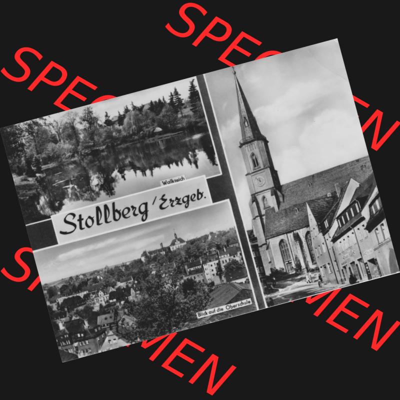 Ansichtskarte Erhard Neubert KG - Karl-Marx-Stadt DDR gemischte Ansichtskarten Sammlung mit 3-Bildkarten der DDR Bezirke 1960er Jahre, 1969, Stollberg im Erzgebirge mit Walkteich, Kirche... Sammlung