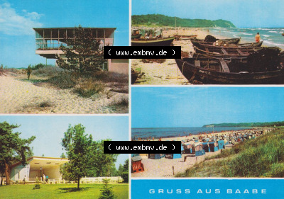 Walter Werner Verlag KG Markkleeberg - Leipzig DDR Bezirk Rostock der 1970er Jahre, 1971, Baabe Inselparadies - Am Fischerstrand,... Sammlung