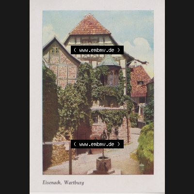 Lithographien Fotos, Heldge-Verlag Köthen/Anhalt Deutschland im farbigen Bild - 50 Heldge-farb-fotos Eisenach, Wartburg. Sammlung von 50 Heldge-farb-fotos des Heldge-Verlages... Sammlung