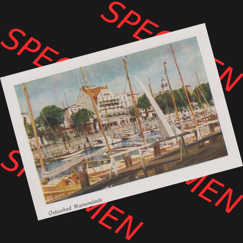 Lithographien Fotos, Heldge-Verlag Köthen/Anhalt Deutschland im farbigen Bild - 50 Heldge-farb-fotos Ostseebad Warnemünde. Sammlung von 50 Heldge-farb-fotos des Heldge-Verlages... Sammlung