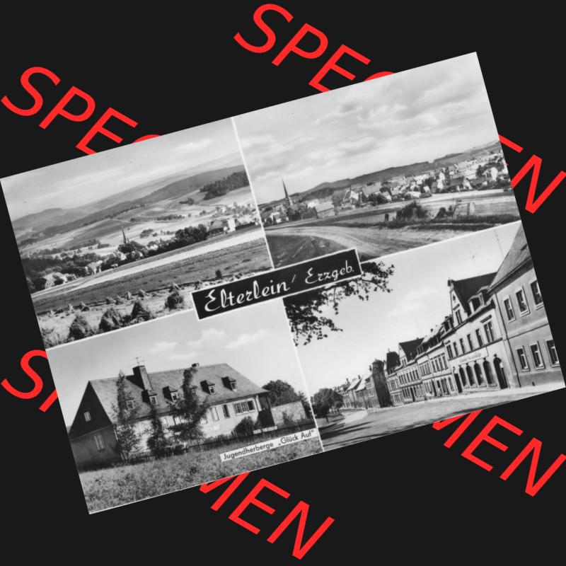 Ansichtskarte Erhard Neubert KG - Karl-Marx-Stadt DDR gemischte Ansichtskarten Sammlung mit 4-Bildkarte in s/w Schwarzweiß bzw. Graustufen 1968, Elterlein im Erzgebirge, Vierbildkarte... Sammlung