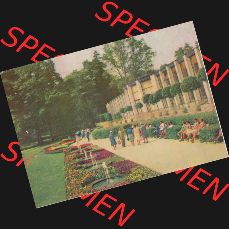 Dick-Foto-Verlag Erlbach I.V. aus Sammlung Staatsbad Bad Elster, An der Wandelhalle. Das Digital JPG-Bild der Ansichtskarte aus Staatsbad Bad Elster in Farbe / Color Lithografien... Sammlung